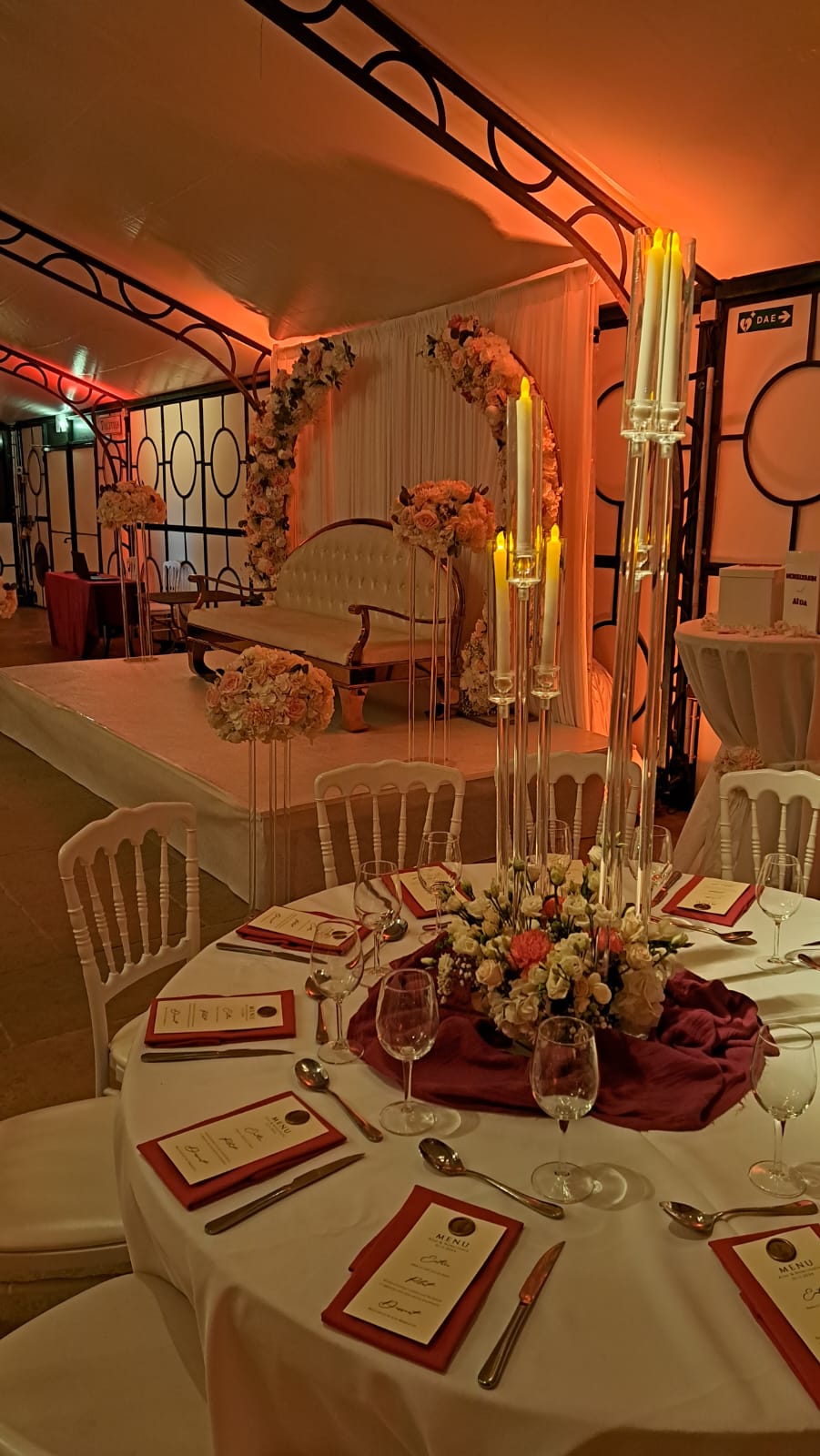 Décoration de salle de mariage